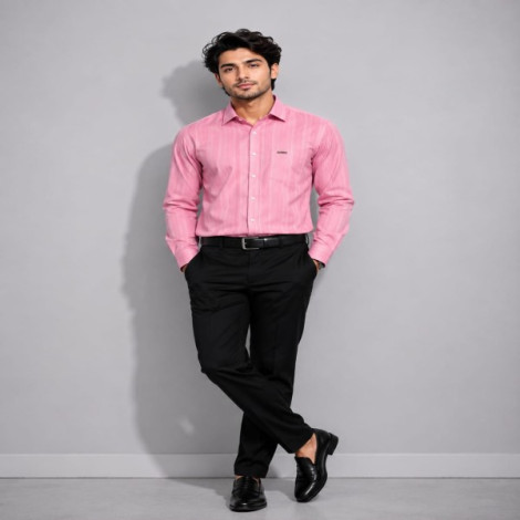 RC Mens Light Pink Formal Shirt