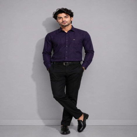 CL Mens Dark Blue Formal Shirt